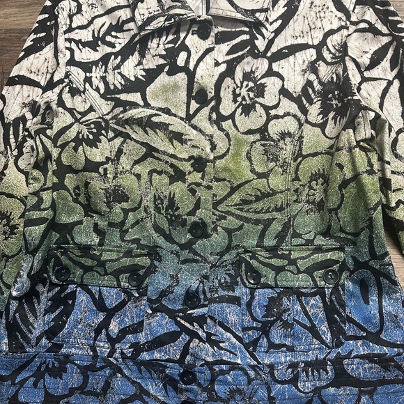 Chico's Floral Ombre Women’s Jacket - Picture 4 of 4